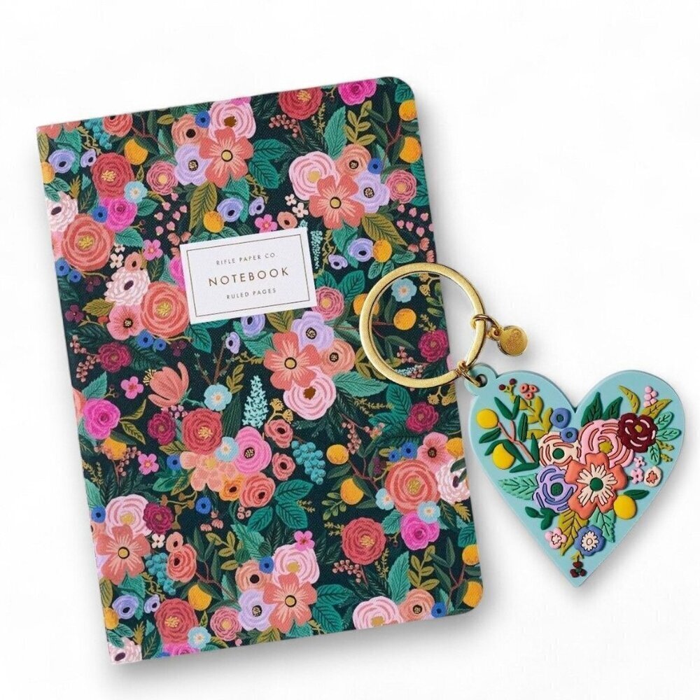 Rifle Paper Co. Garden Party Keychain‎ & Stitched Notebook - Target
